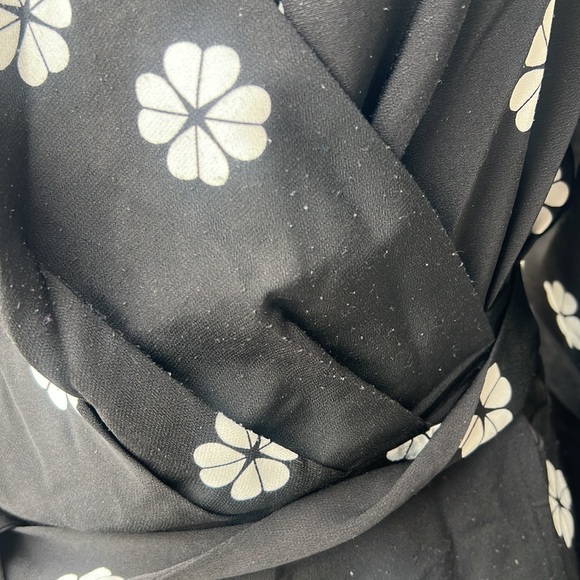 Kate Spade Floral Black Wrap Dress - Picture 2 of 3